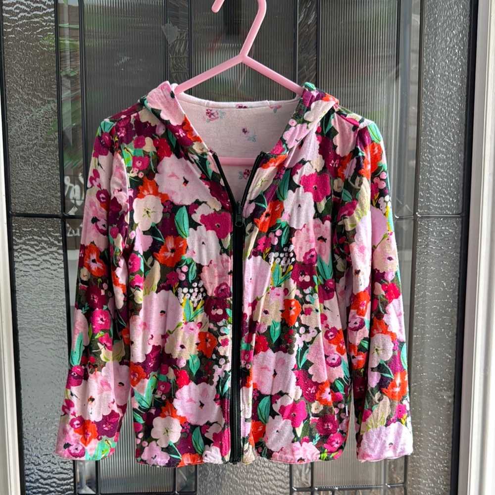 Posh Peanut Pink and Green Raincoat Floral Design